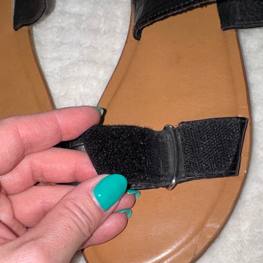 👡 A New Day Black Strap Sandals – Women’s Size 7 - Picture 3 of 8